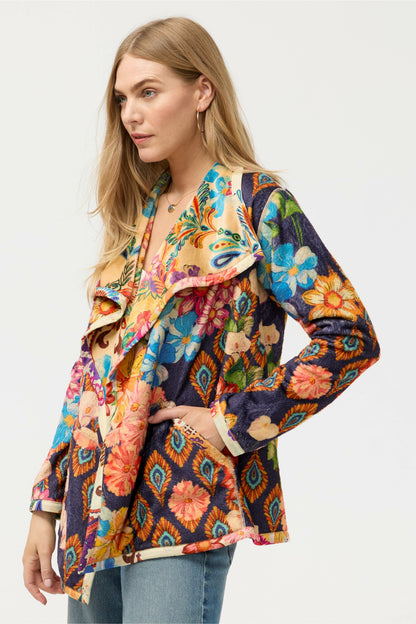 Johnny Was JOAN WRAP BINDED SHERPA JACKET