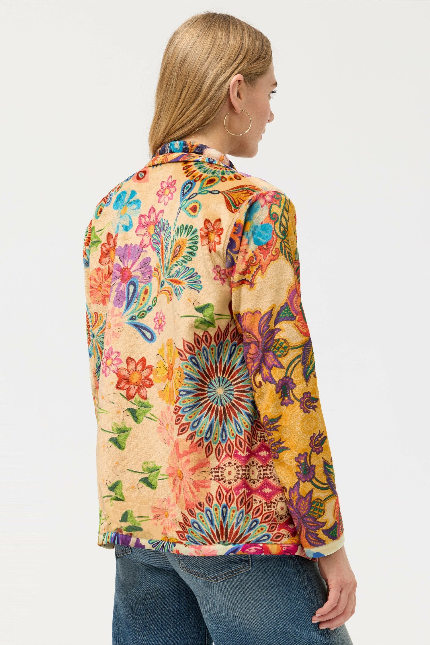 Johnny Was JOAN WRAP BINDED SHERPA JACKET