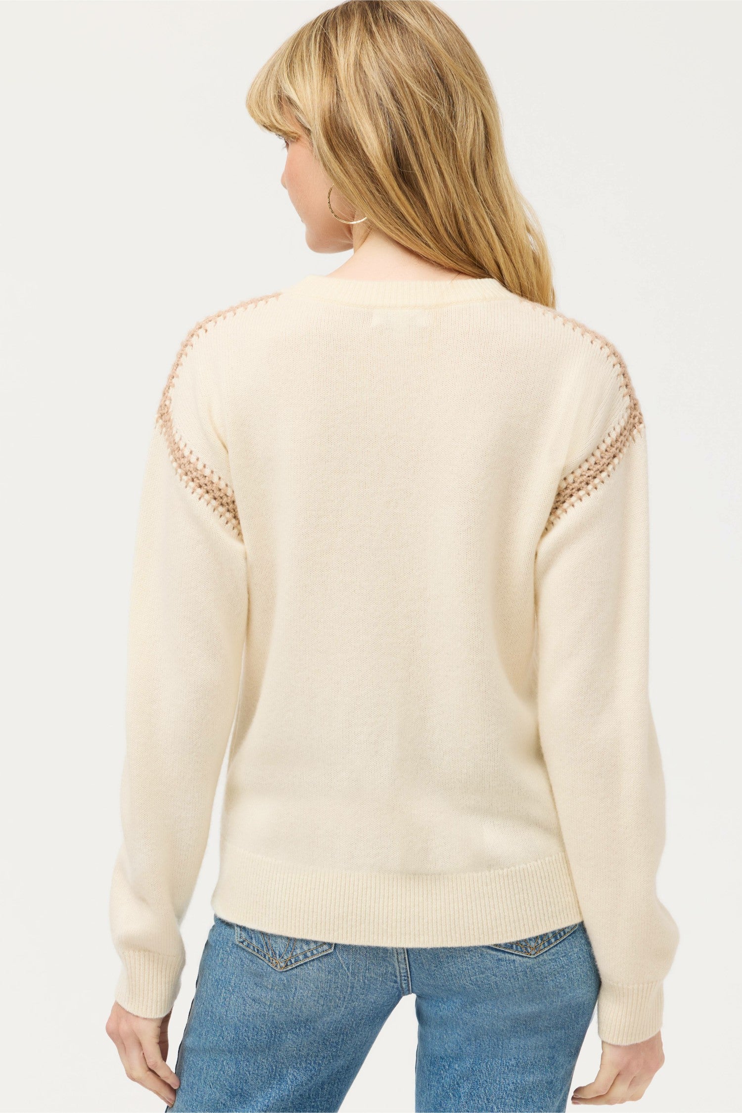 Johnny Was THE CREW NECK WHIPSTITCH PULLOVER