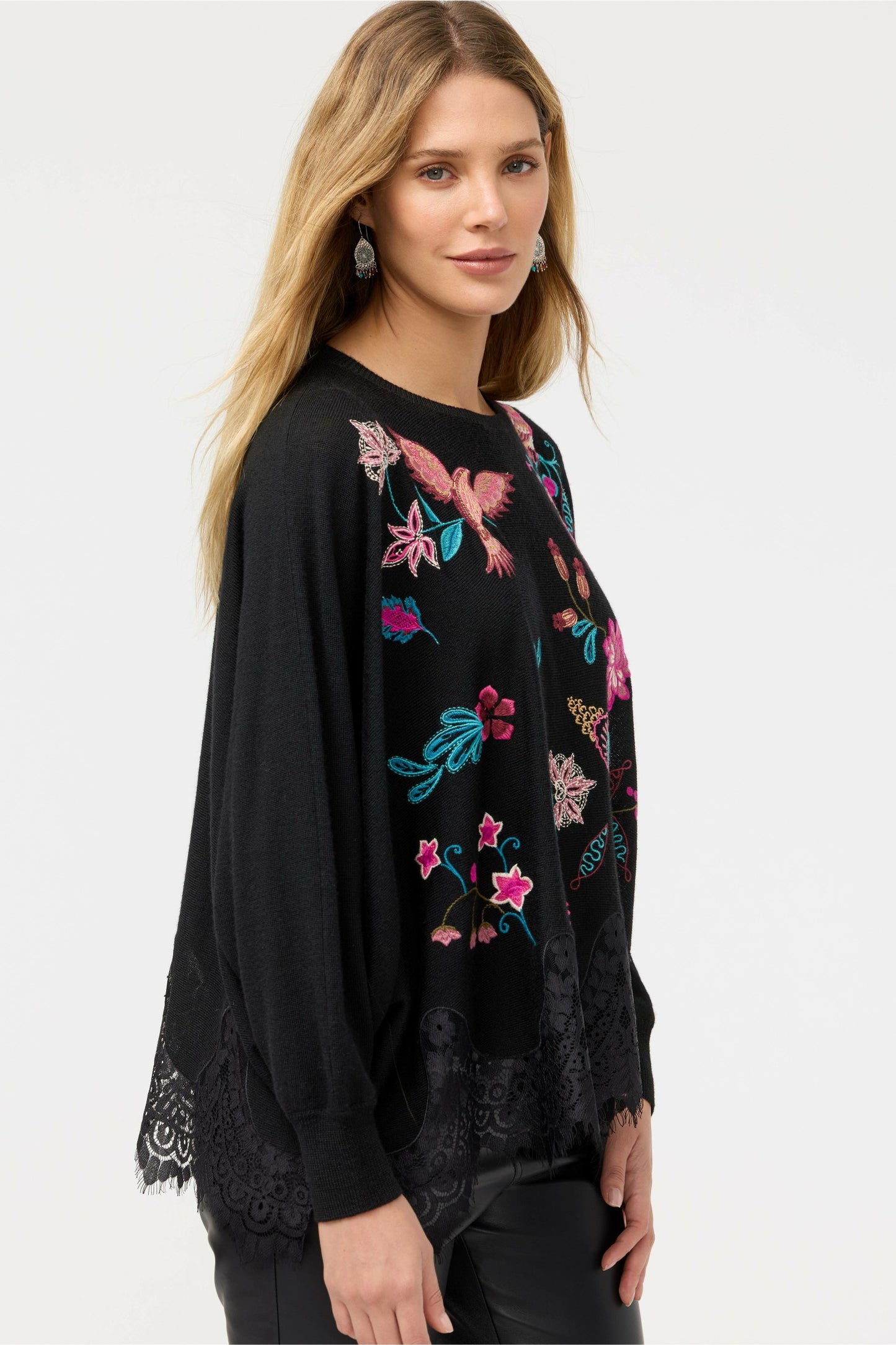 Johnny Was THE LACE OVERSIZED PULLOVER