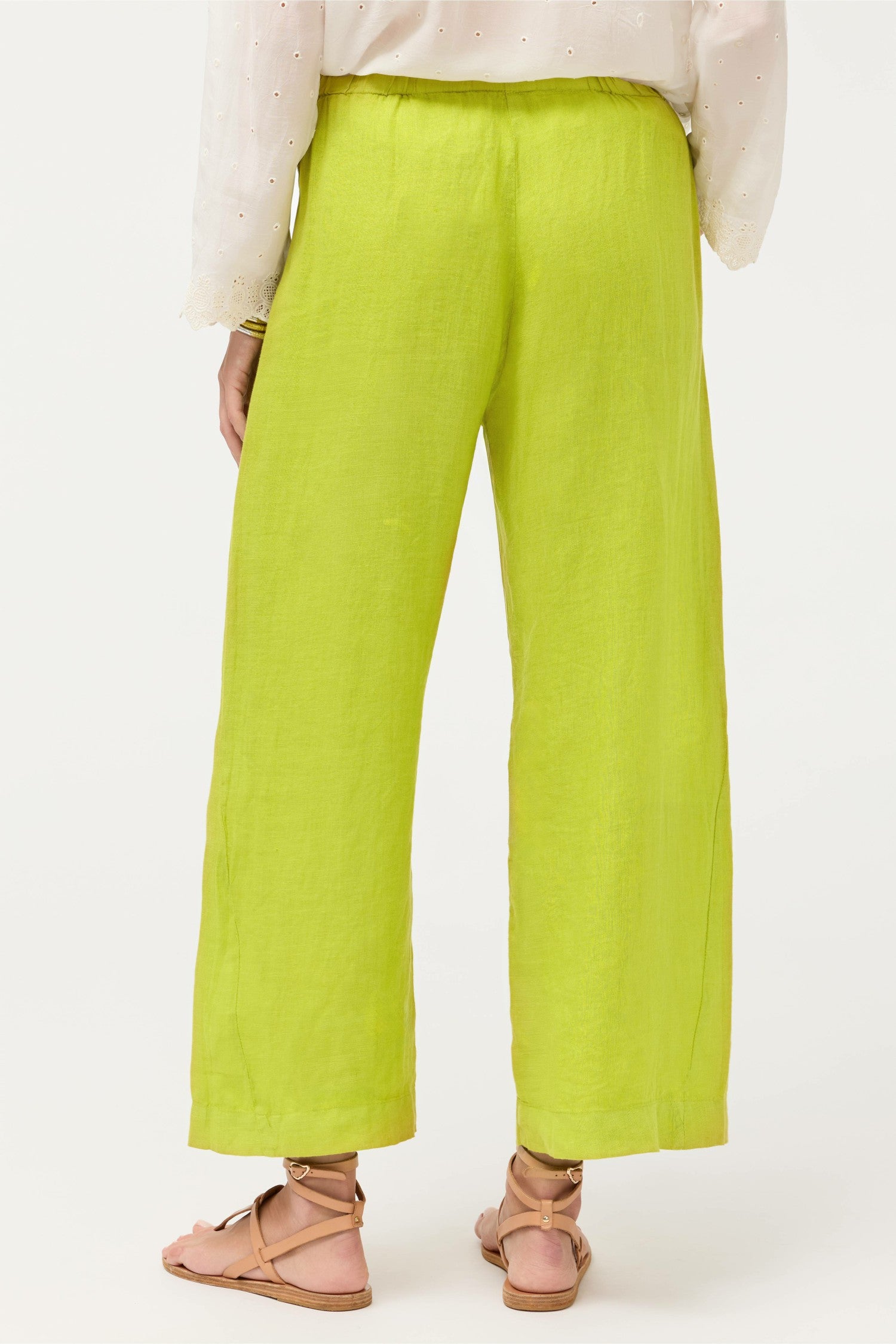 Johnny Was CROPPED LINEN PANT