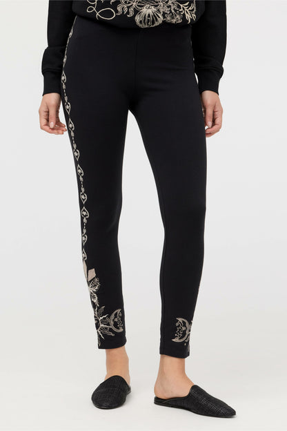 Johnny Was BEE ACTIVE EMBROIDERED LEGGING