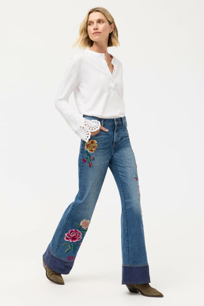 Johnny Was THE HIGH RISE WIDE LEG JEAN