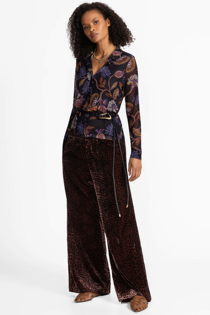 Johnny Was WIDE LEG VELVET PANT