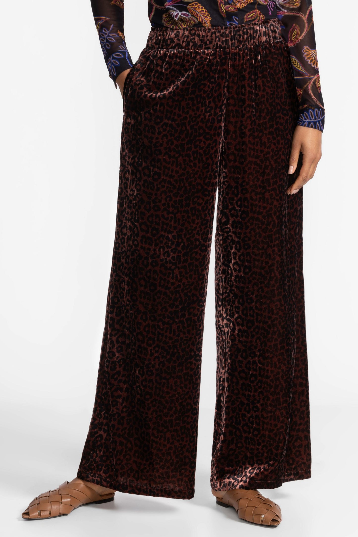 Johnny Was WIDE LEG VELVET PANT