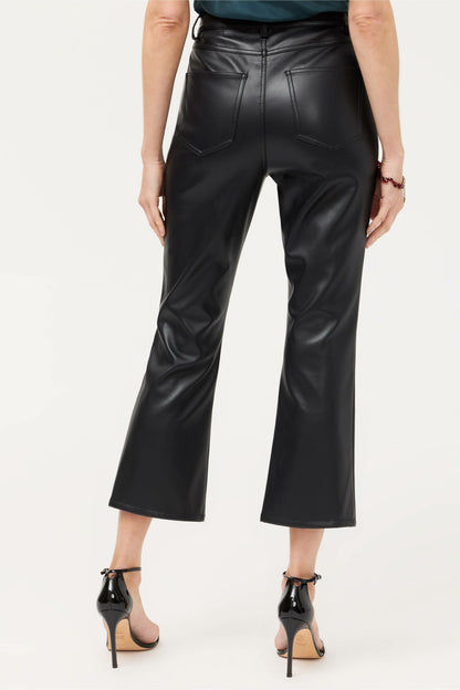 Johnny Was CYNDI CROPPED BABY BOOT VEGAN LEATHER PANT