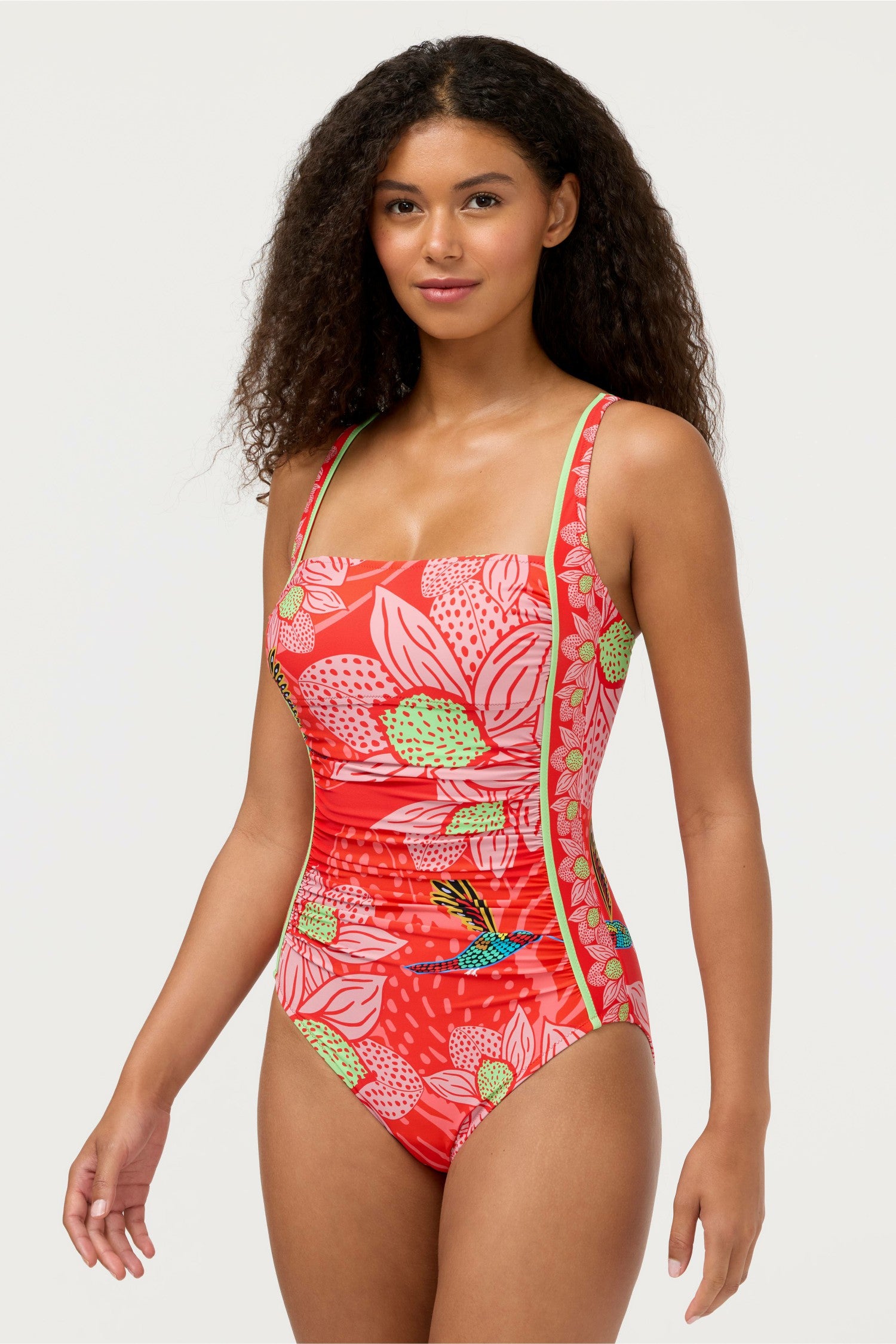 Johnny Was JW X ASHLEY PERCIVAL RUCHED ONE PIECE