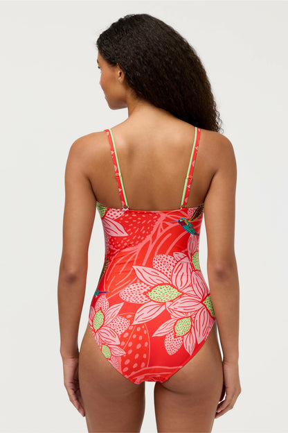 Johnny Was JW X ASHLEY PERCIVAL RUCHED ONE PIECE