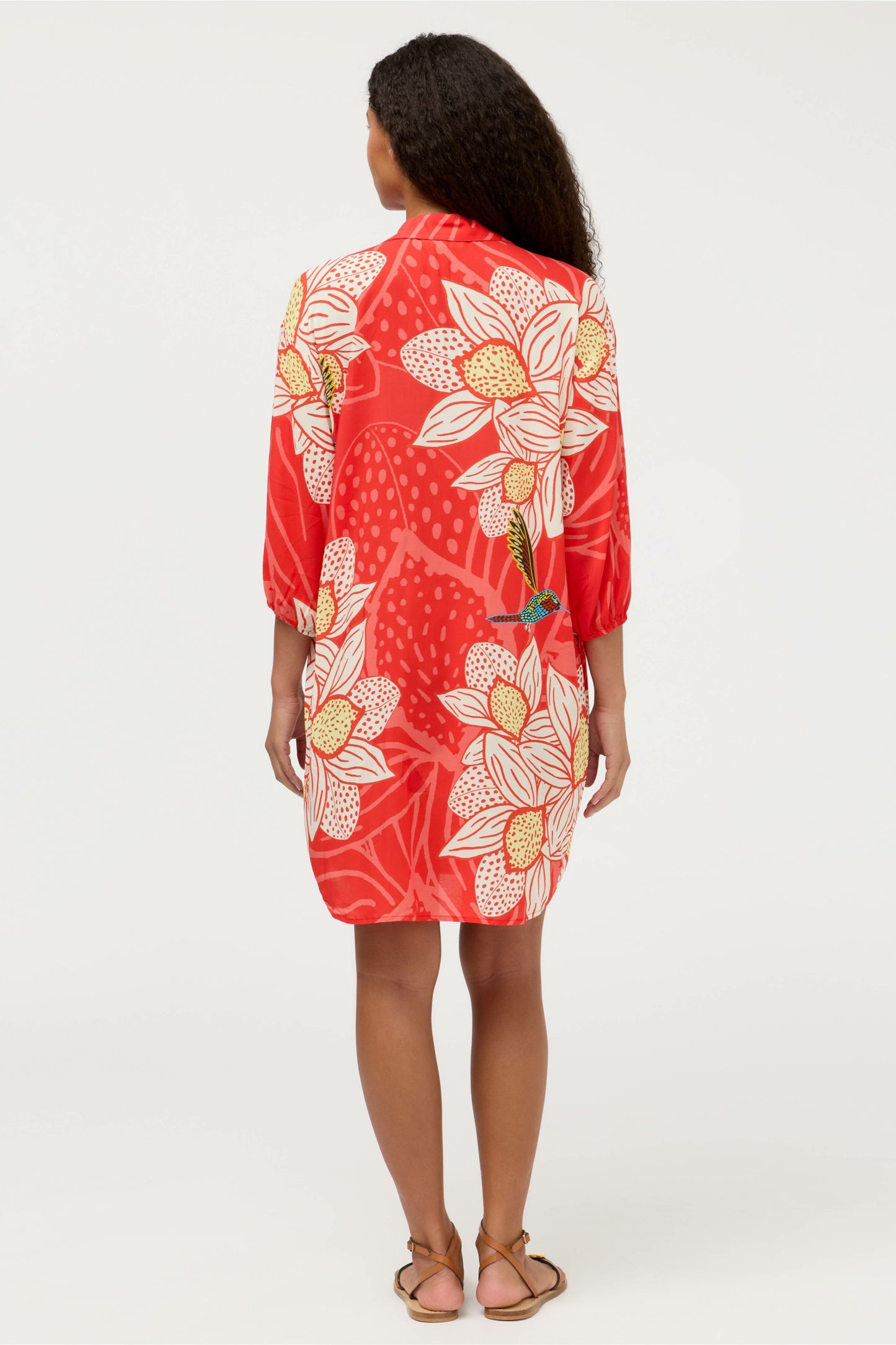 Johnny Was JW X ASHLEY PERCIVAL BUTTON DOWN SHIRT DRESS