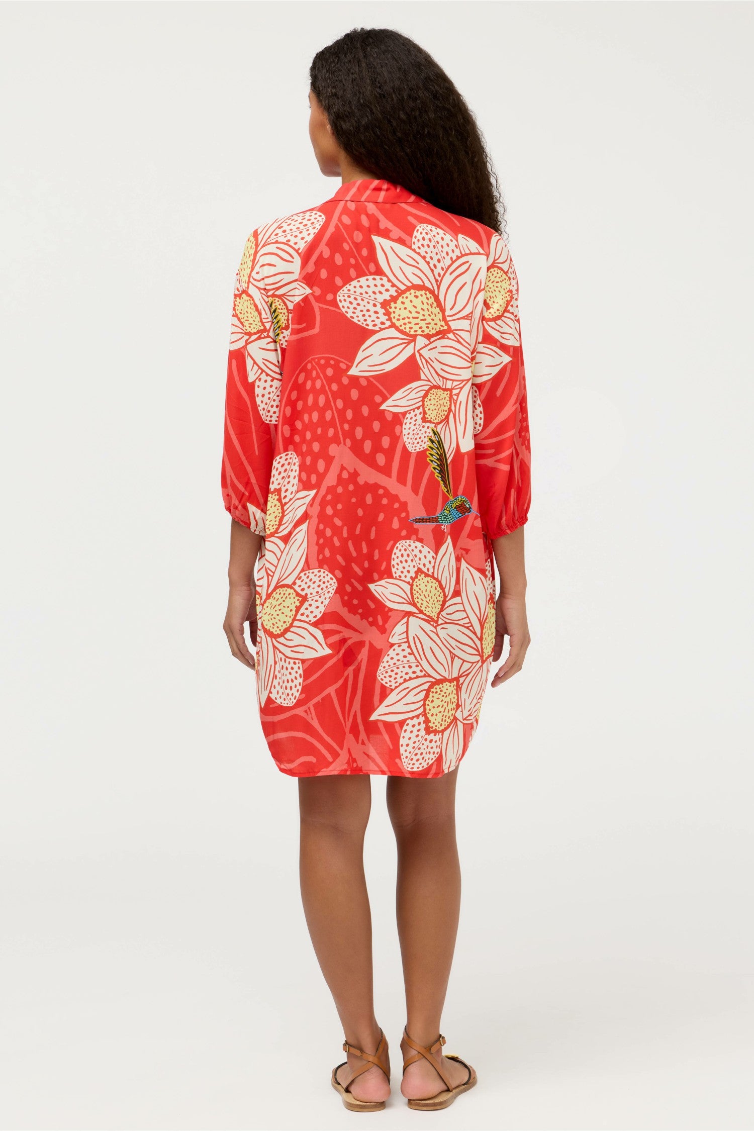 Johnny Was JW X ASHLEY PERCIVAL BUTTON DOWN SHIRT DRESS