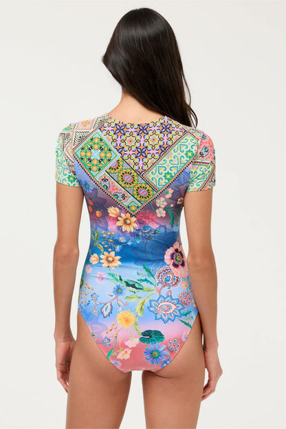 Johnny Was LILLIANA SHORT SLEEVE ONE PIECE
