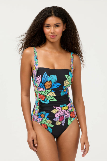 Johnny Was JW X ASHLEY PERCIVAL RUCHED ONE PIECE