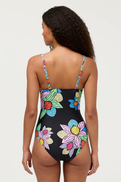 Johnny Was JW X ASHLEY PERCIVAL RUCHED ONE PIECE