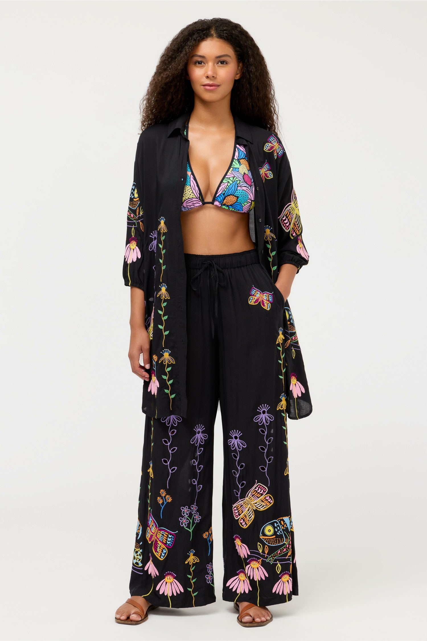 Johnny Was JW X ASHLEY PERCIVAL WIDE LEG PANT