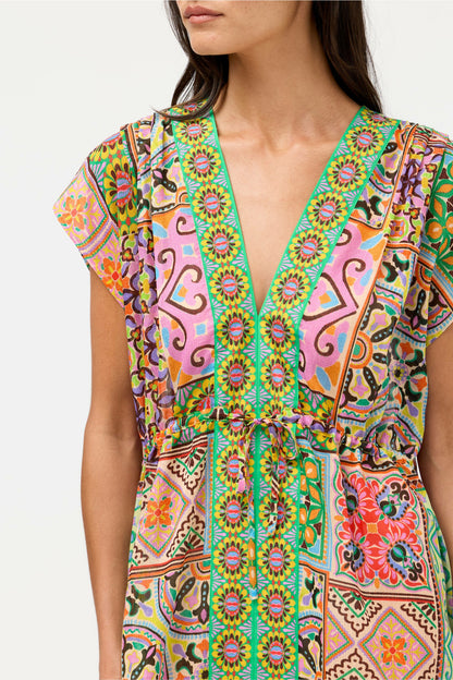 Johnny Was LANTHE V-NECK KAFTAN DRESS