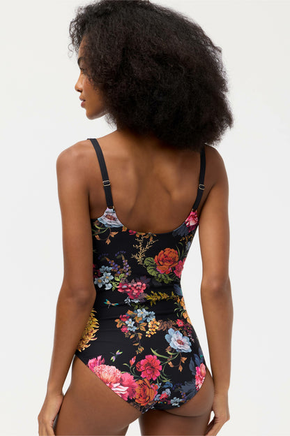 Johnny Was BACCARA TIE RUCHED ONE PIECE