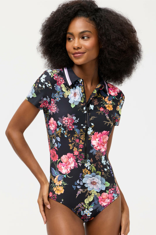 Johnny Was BACCARA SHORT SLEEVE POLO ONE PIECE
