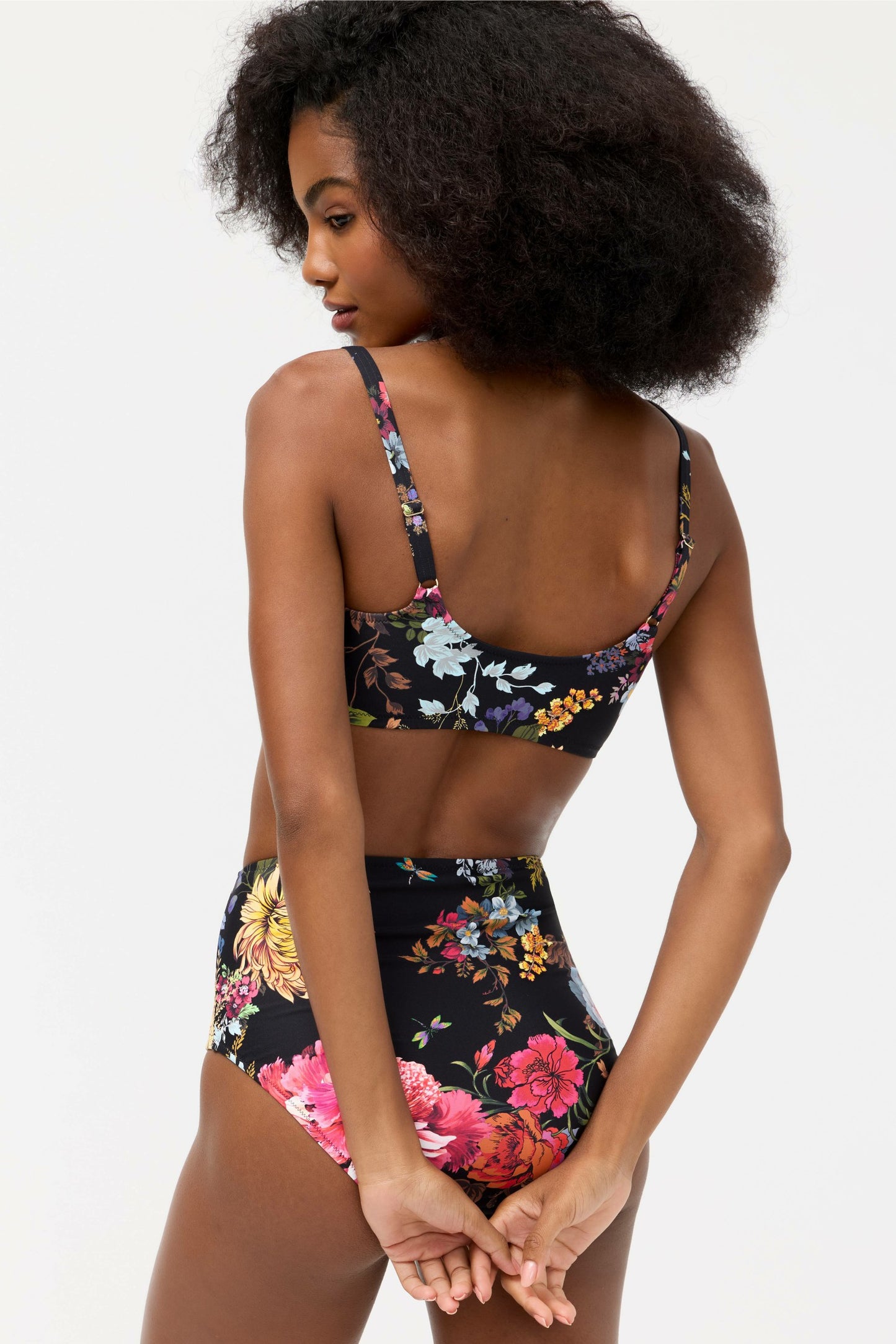 Johnny Was BACCARA RUCHED TANK BIKINI TOP