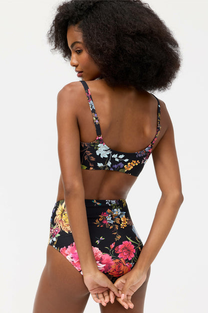 Johnny Was BACCARA RUCHED TANK BIKINI TOP