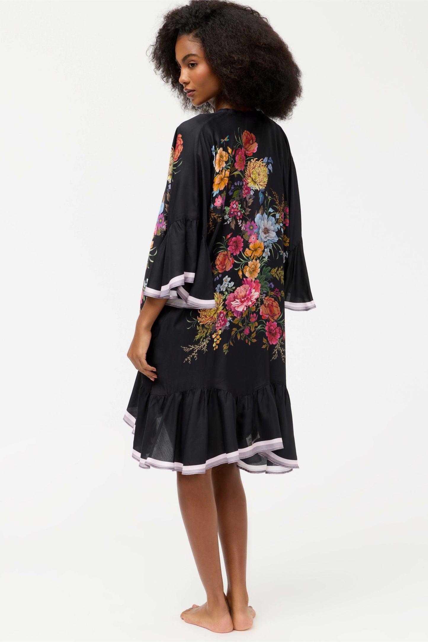 Johnny Was BACCARA RUFFLE KIMONO