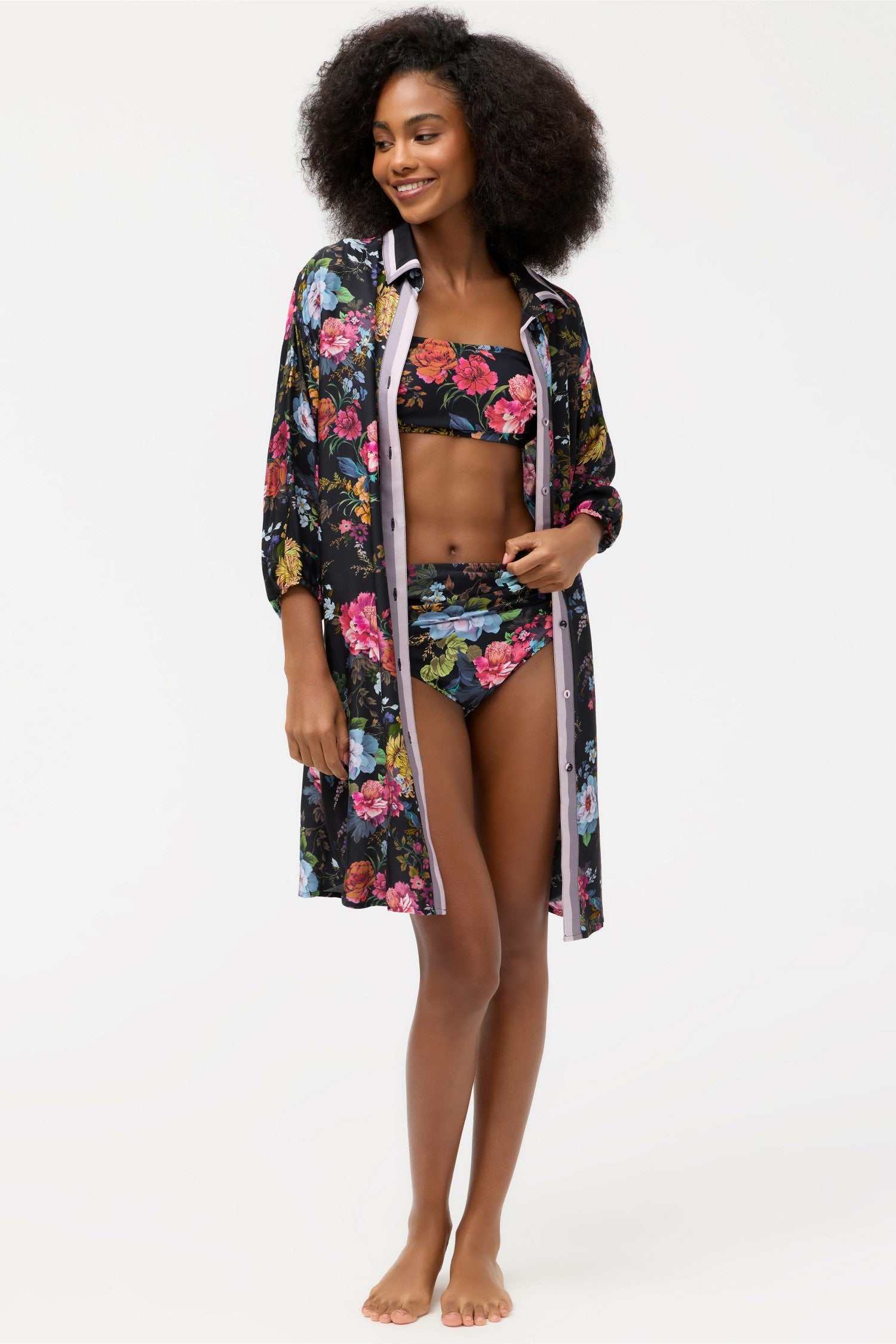 Johnny Was BACCARA BUTTON DOWN SHIRT DRESS