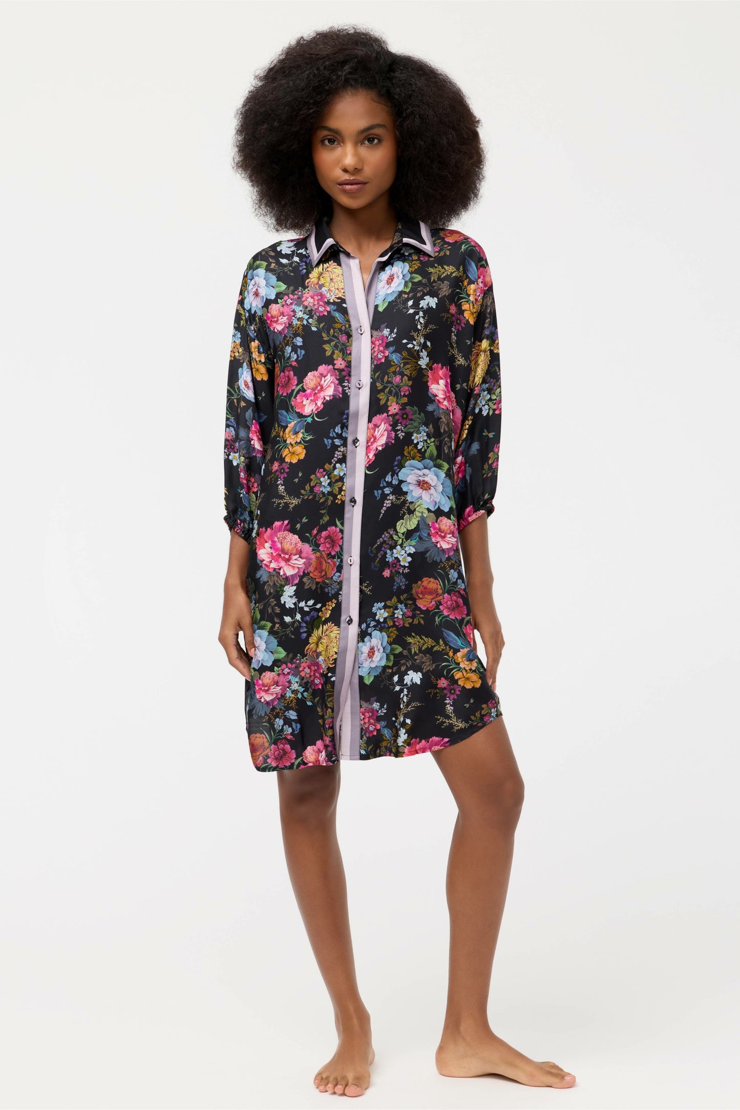 Johnny Was BACCARA BUTTON DOWN SHIRT DRESS