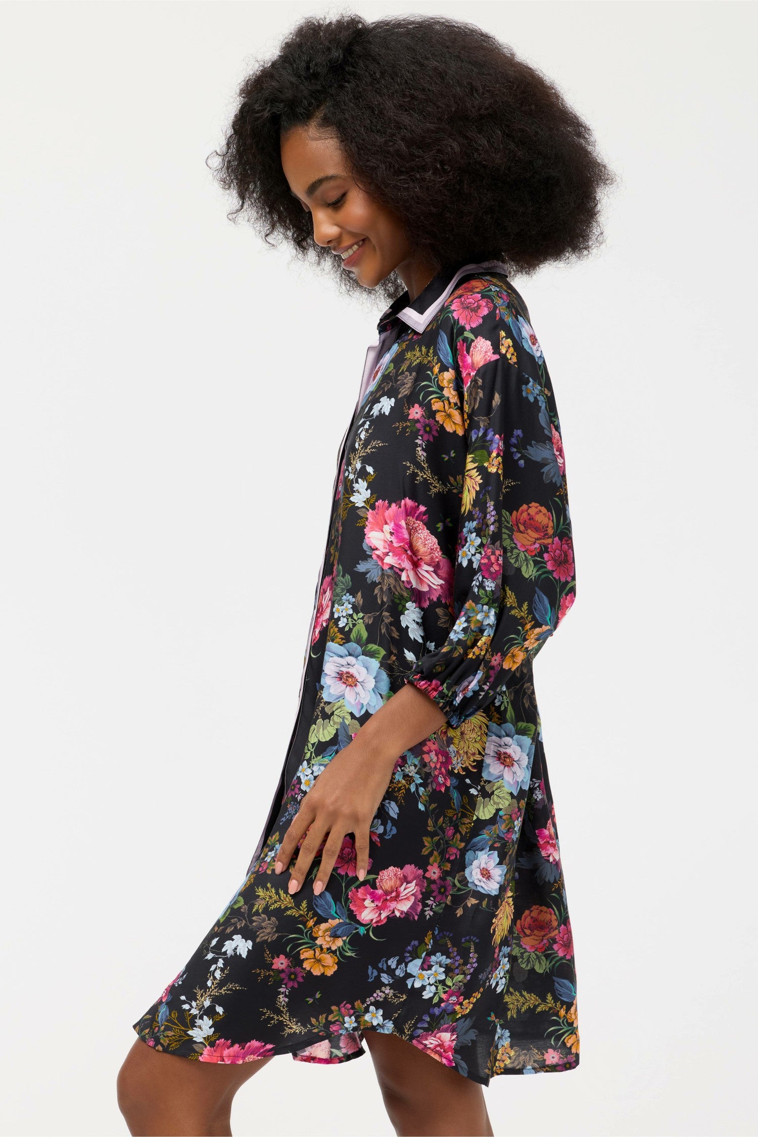 Johnny Was BACCARA BUTTON DOWN SHIRT DRESS