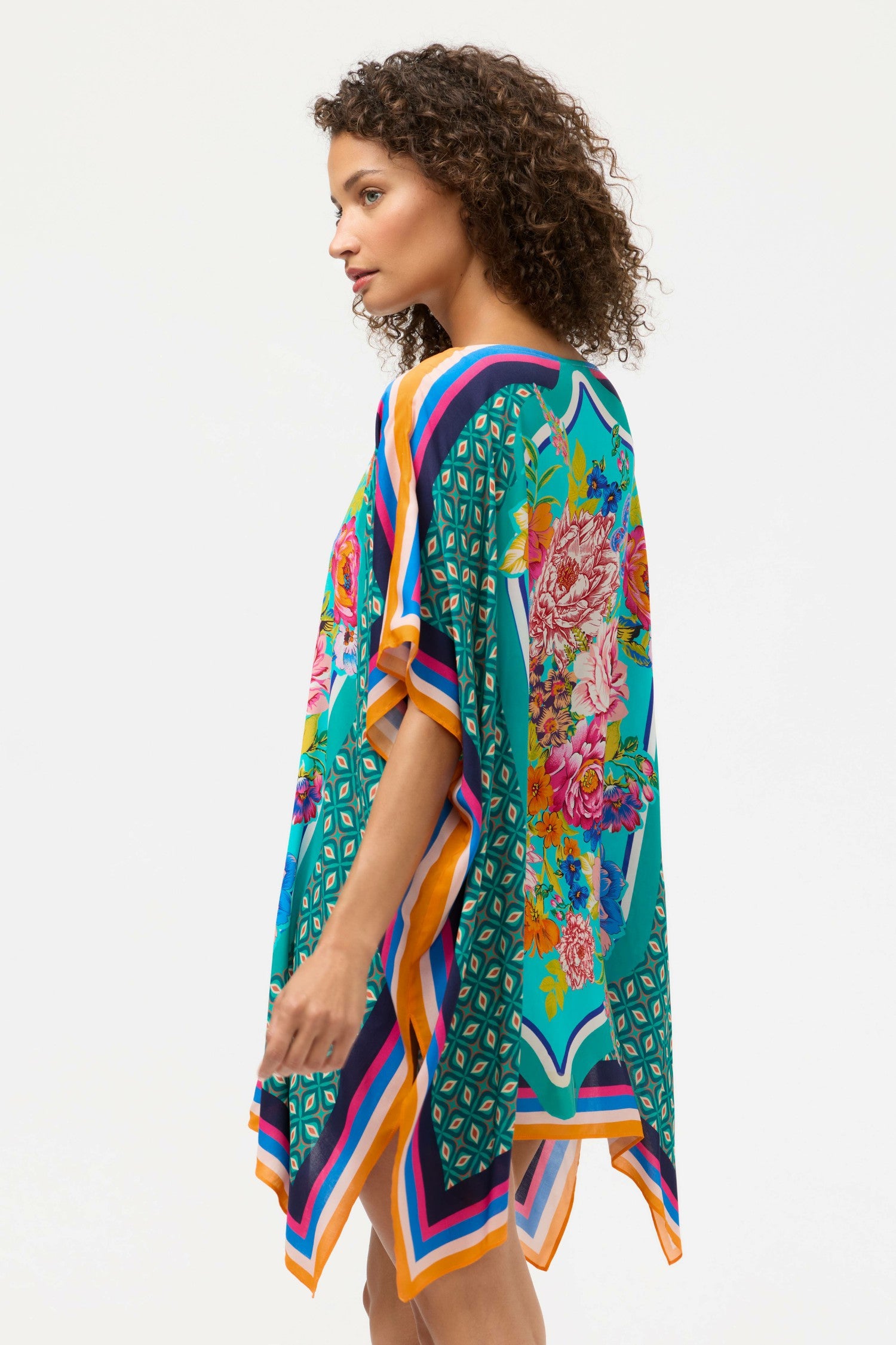 Johnny Was SWEETSPIRE BOAT NECK KAFTAN
