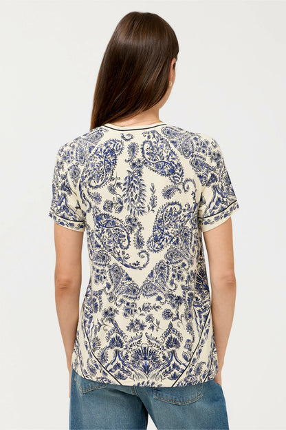 Johnny Was The Janie Favorite Short Sleeve V-Neck Swing Tee