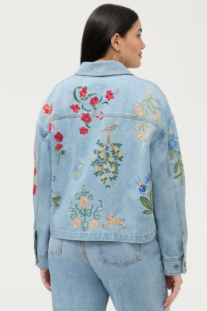Johnny Was BEATRIX CROPPED DENIM JACKET