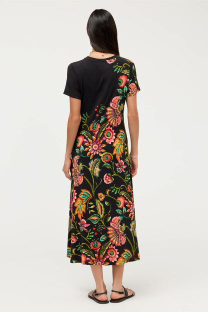 Johnny Was THE JANIE FAVORITE V-NECK CAP SLEEVE DRESS