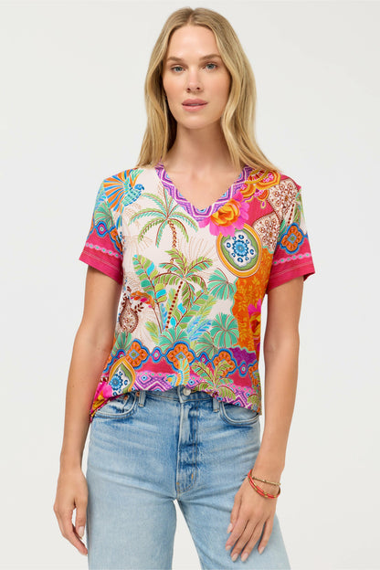 Johnny Was The Janie Favorite Short Sleeve V-Neck Tee