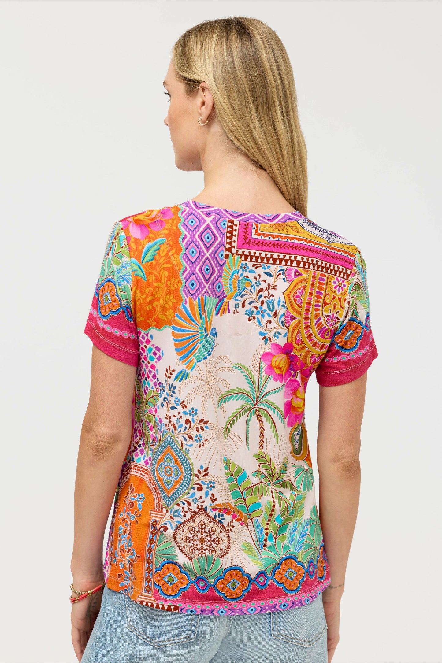 Johnny Was The Janie Favorite Short Sleeve V-Neck Tee
