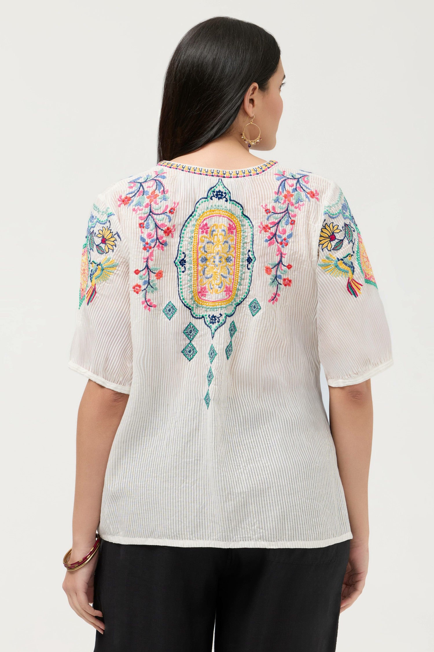 Johnny Was MARGOT SHORT SLEEVE BLOUSE