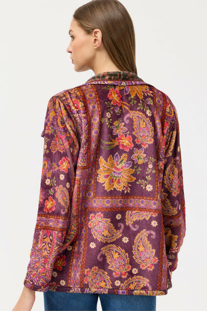 Johnny Was JOAN WRAP BINDED SHERPA JACKET