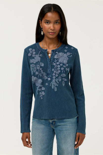 Johnny Was MIXED MEDIA HENLEY THERMAL