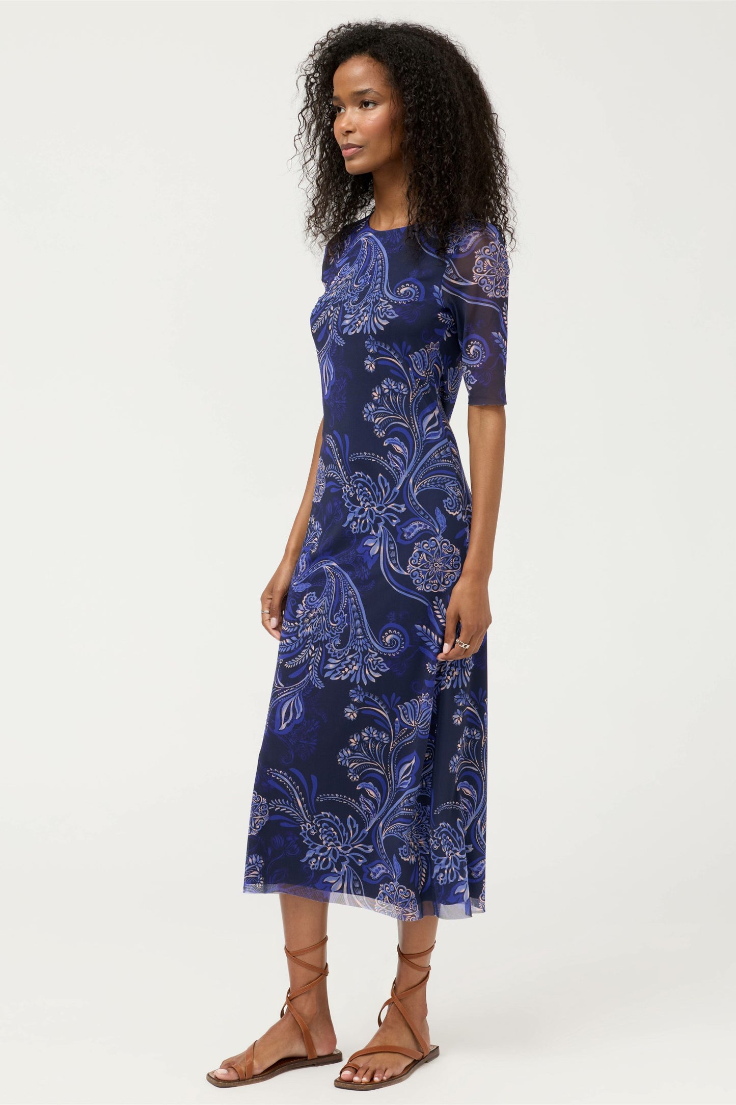 Johnny Was ASTRID MESH MIDI DRESS