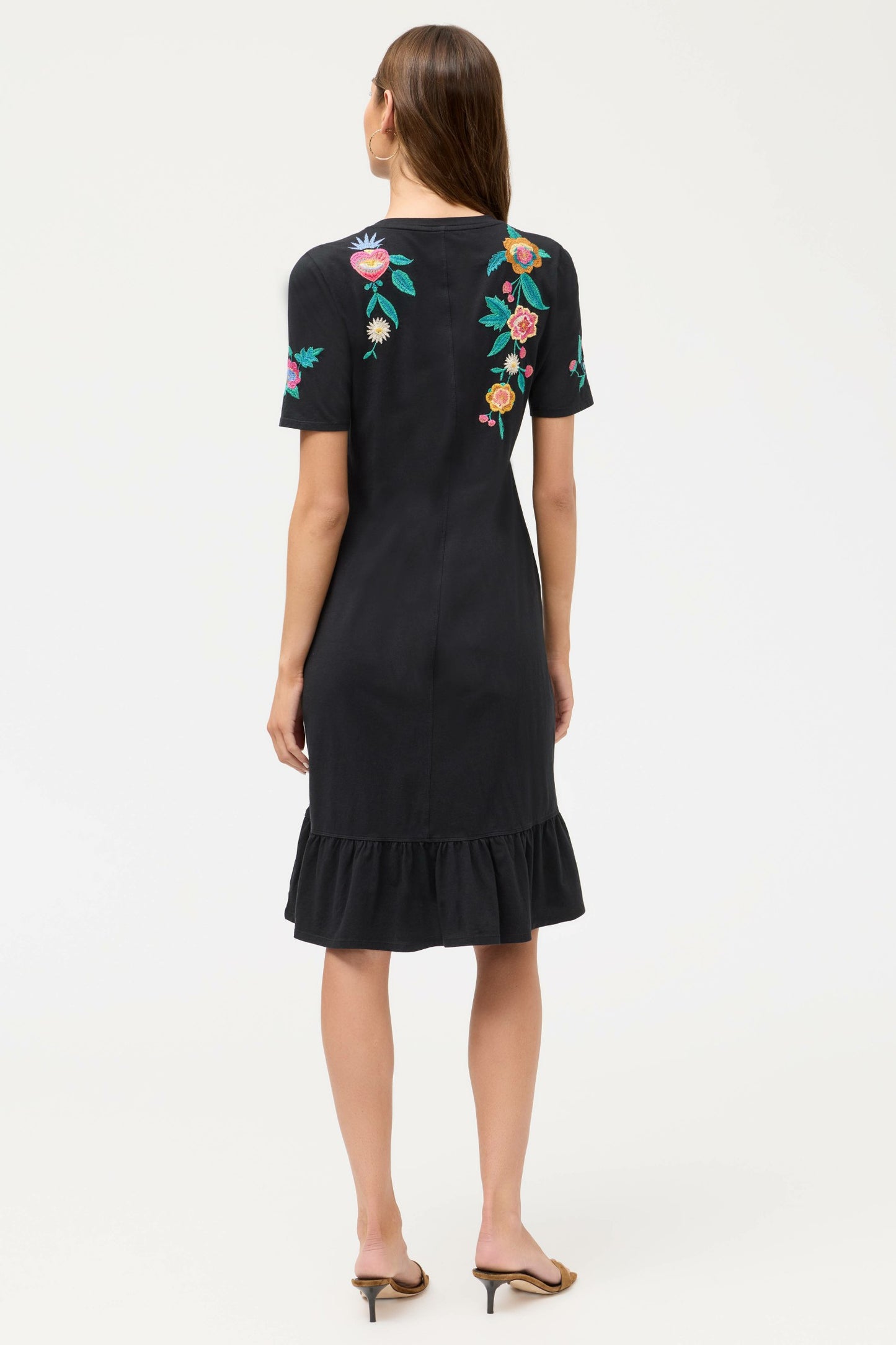 Johnny Was RUFFLE HEM KNIT DRESS