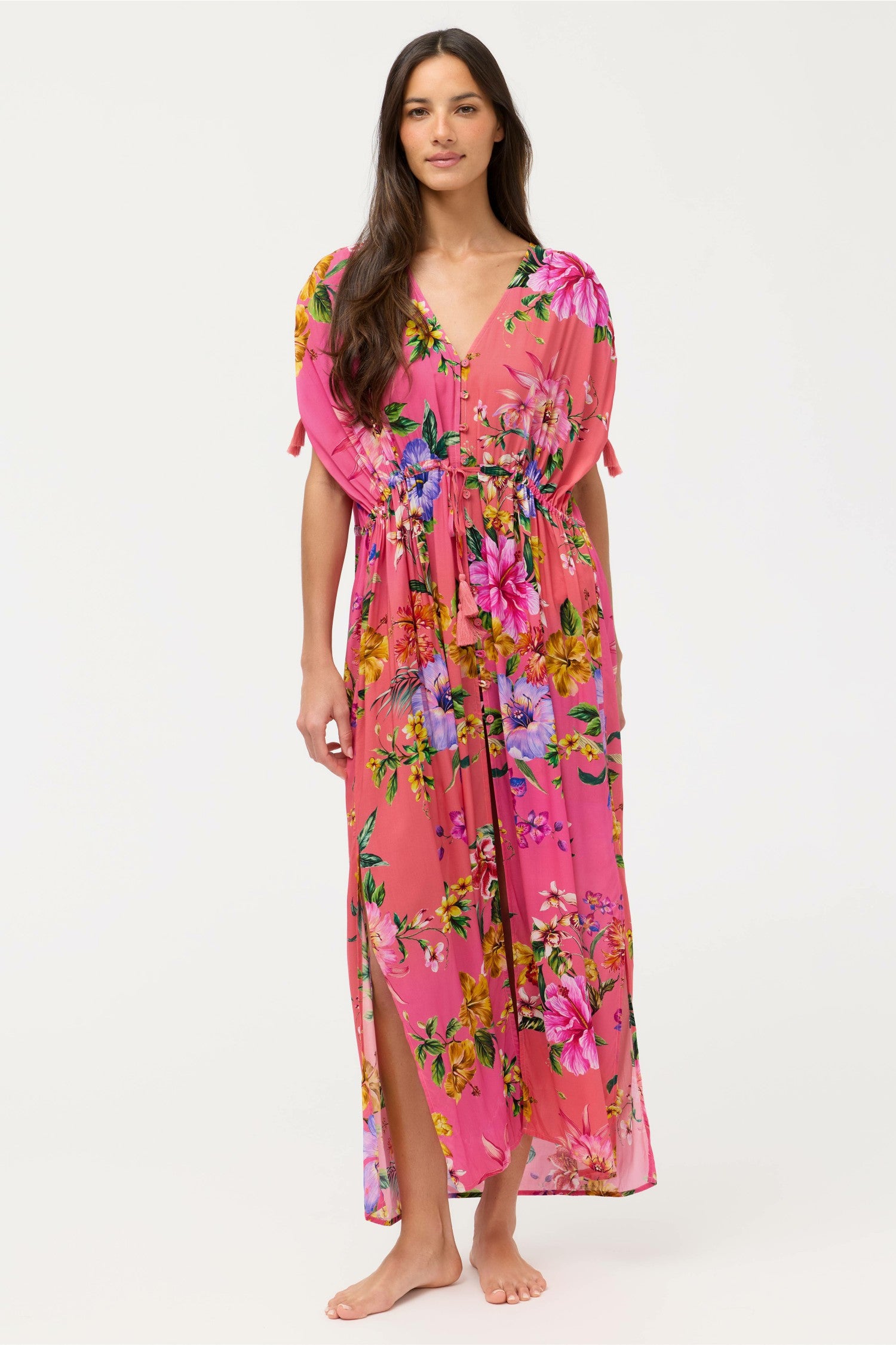 Johnny Was KAIRI DRAWCORD KAFTAN