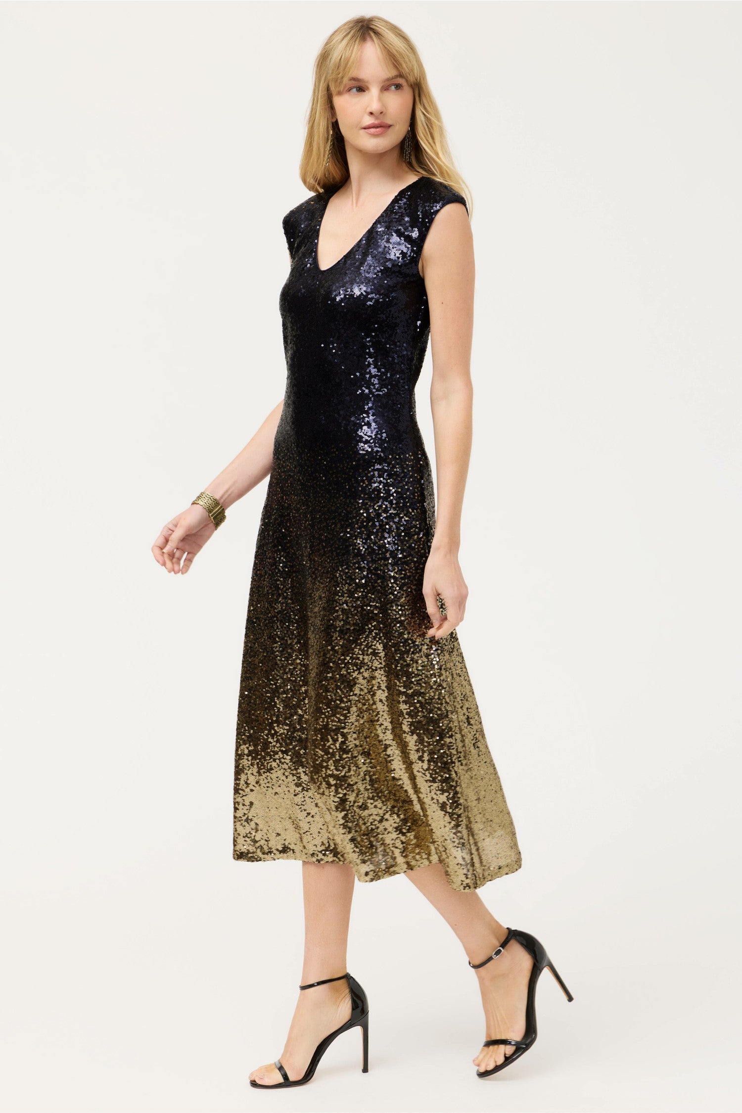 Johnny Was SELYA SEQUIN MIDI DRESS