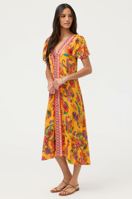 Johnny Was MIDI EVA DRESS