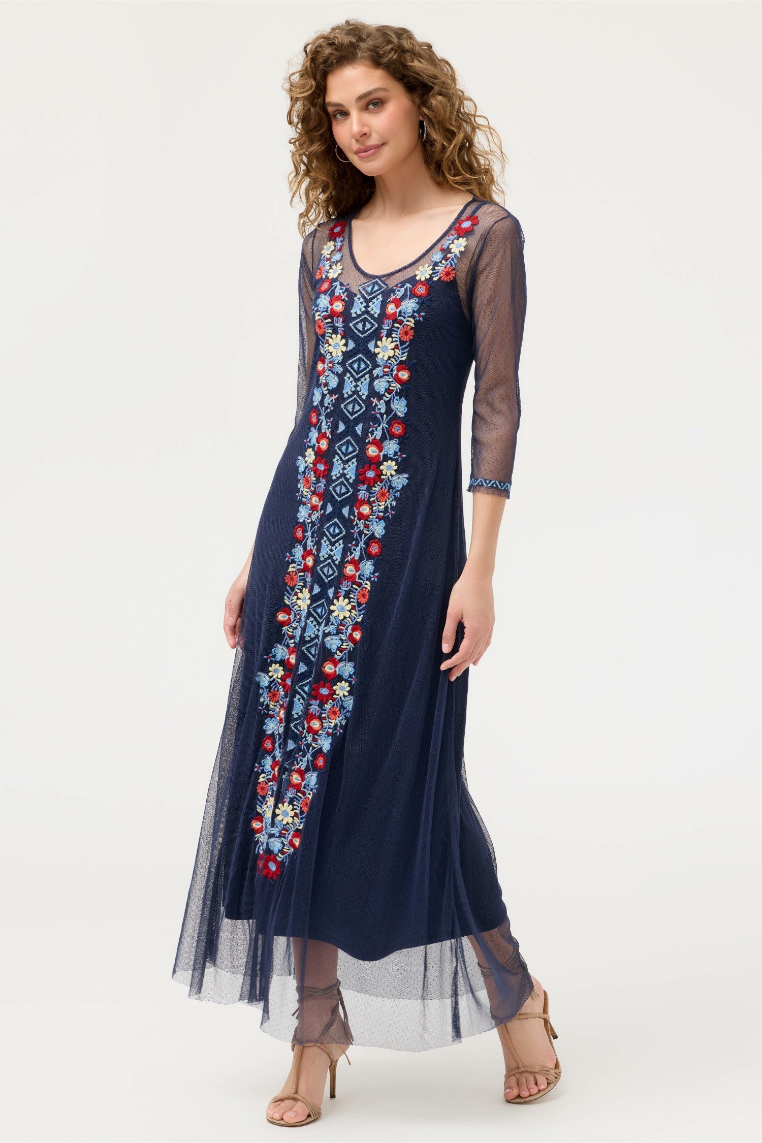 Johnny Was AIKO MESH DRESS