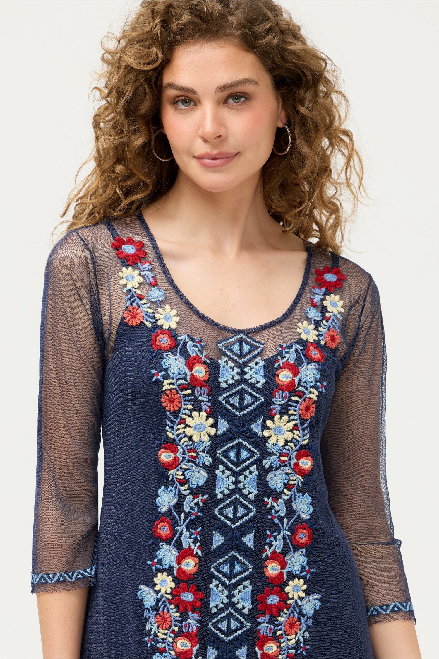 Johnny Was AIKO MESH DRESS