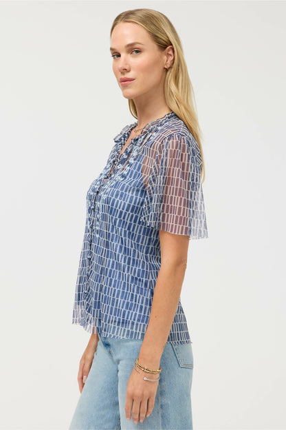 Johnny Was LEANDRA MESH BLOUSE