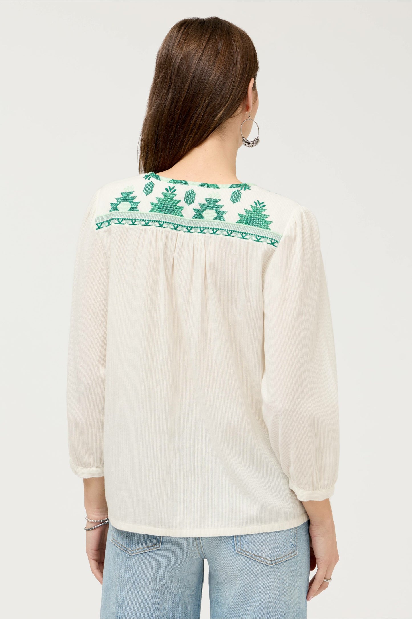 Johnny Was 3/4 SLEEVE PRAIRIE BLOUSE