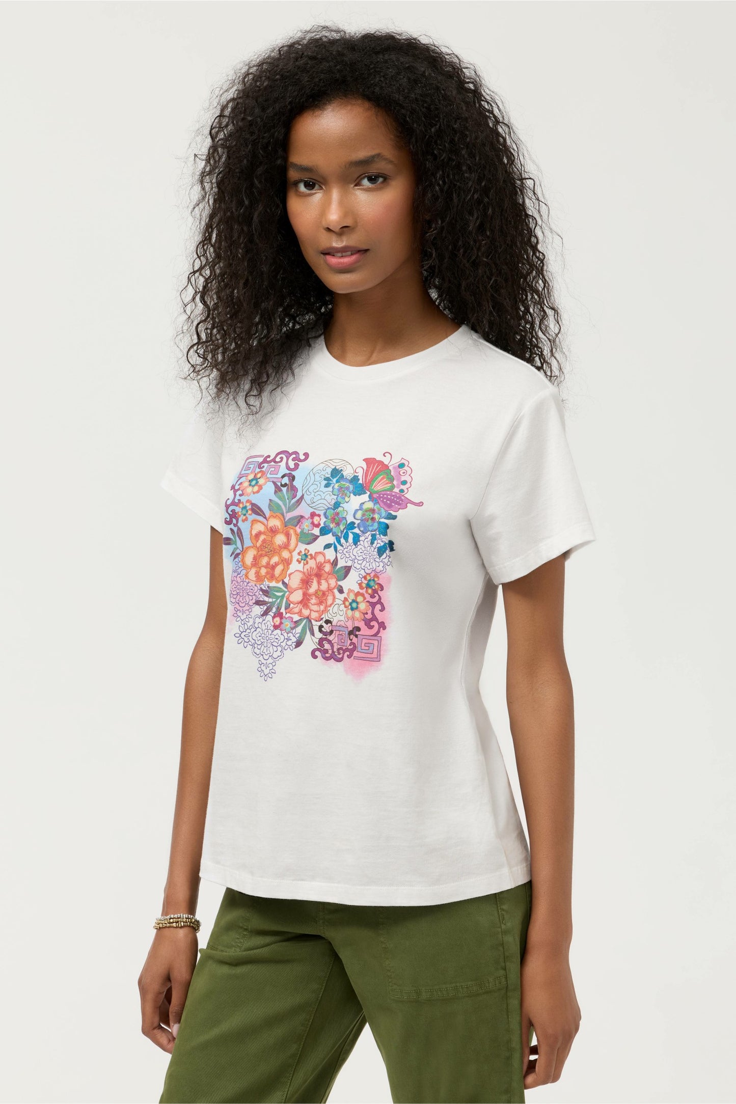 Johnny Was ROSEUM SWIM COVERUP T-SHIRT