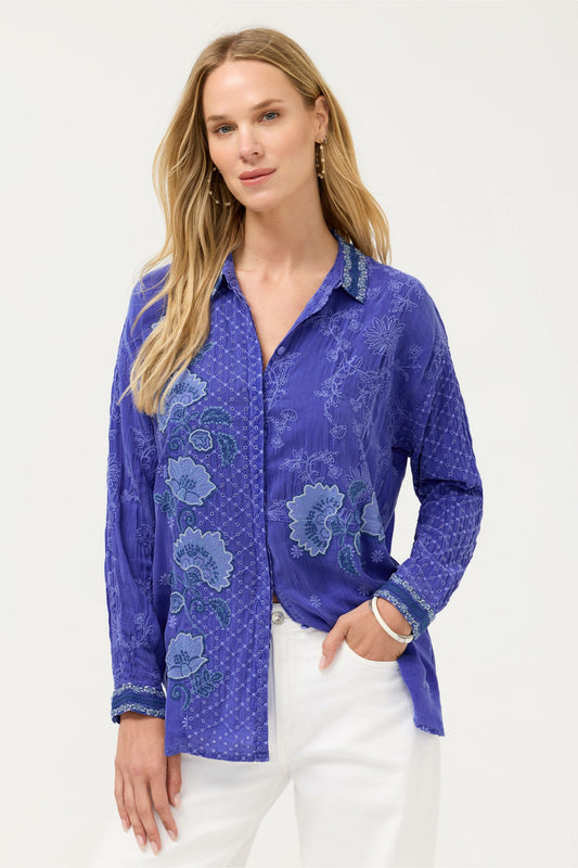 Johnny Was SLIM AUDREY BUTTON DOWN TUNIC