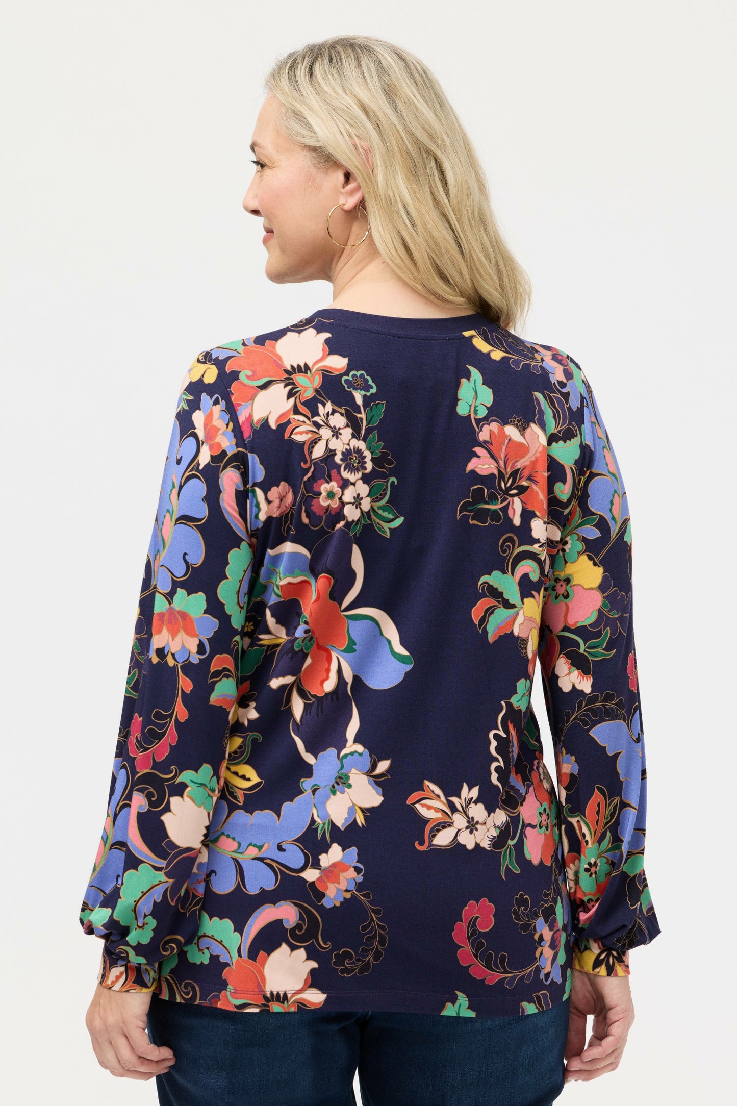 Johnny Was THE JANIE FAVORITE PUFF SLEEVE MOCK NECK