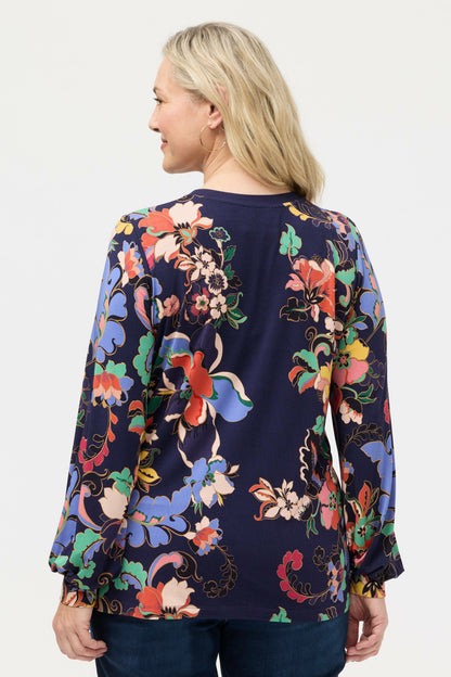 Johnny Was THE JANIE FAVORITE PUFF SLEEVE MOCK NECK