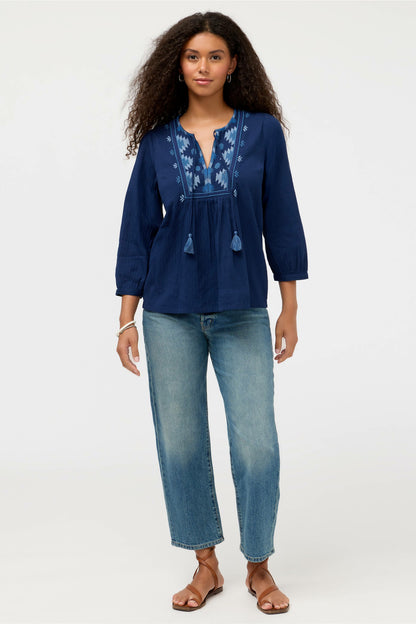 Johnny Was 3/4 SLEEVE PRAIRIE BLOUSE